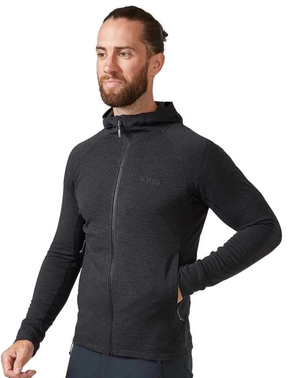Rab Nexus Hooded Jacket Full Zip Hoodie Black Men's S Outdoor